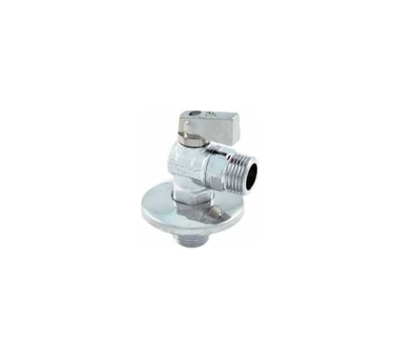 Кран угловой шаровой Tiemme 1/2x3/4 НН, хром ручка 2950019 1
