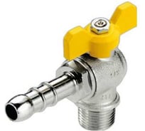 Кран газовый угловой шаровой Tiemme 1/2x1/2 ВВ 2220061 2225G