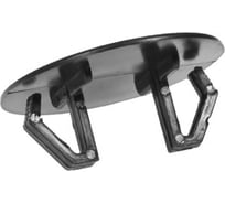 Заглушка пластиковая Миниворкс под отверстие Ø9.5-13, Ø16, ультратонкая, цвет черный (RAL 9005) –  (45 шт.) TFLH9,5