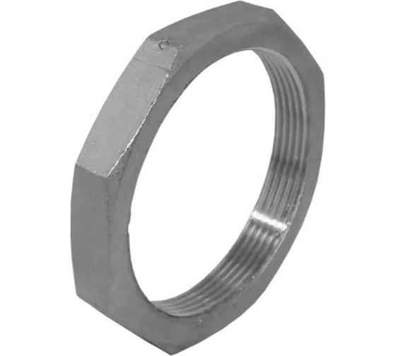 Контргайка 6-гранная нержавеющая NEWKEY AISI316 DN32 (1_1/4), (CF8M), PN16 NK-HNF32/6 1