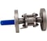 Кран шаровый фланцевый под привод нержавеющий NEWKEY (3PC), AISI316TI DN15 (1/2), PN40 NK-BFp15/6ti 3