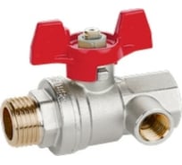 Шаровой кран RuB MILANO 1/2, DN15, PN16, ВР-ВР, боковой дренаж S81D16
