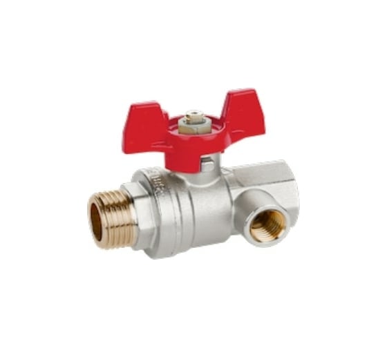 Шаровой кран RuB MILANO 1/2, DN15, PN16, ВР-ВР, боковой дренаж S81D16