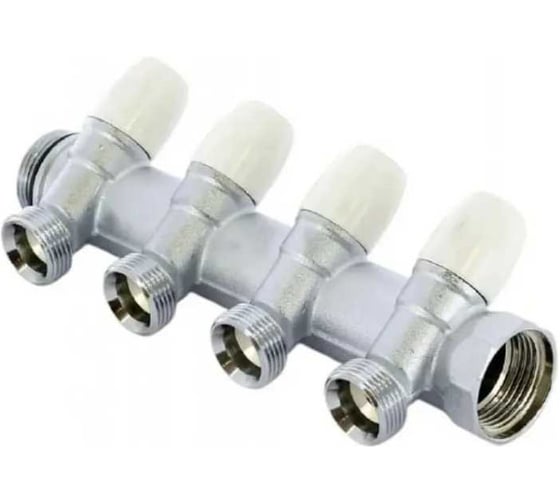 Коллектор Tiemme MAXIMA 4 отверстия, регулируемый? 1x1/2(16), никель 1860020 1868K 1