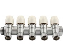 Коллектор Tiemme MAXIMA 5 отверстия, регулируемый 1x1/2(16), никель 1860028 1868K