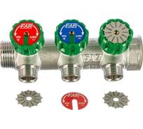 Коллектор регулирующий FAR 1 (ВР-НР) с 3 отв. 1/2EU с вставкой под плоское уплотнение FK 3822 112UN