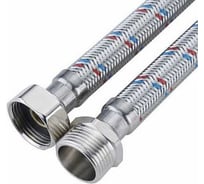 Подводка для воды ООО ПКФ Сварком 0.4 м, 1/2 гш, нержавеющая сталь, 2шт СанТех s031474