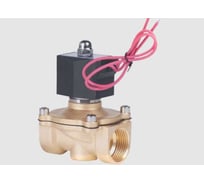 Клапан электромагнитный NEWKEY латунный, прямого действия, нормально закрытый, DN40 (1_1/2), PN10, 24AC 2W-400-40-24AC
