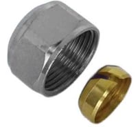 Зажимной евроконнус для подключения L и T образных трубок RITABLE 15х3/4 (упак - 4 шт.) 110183001534