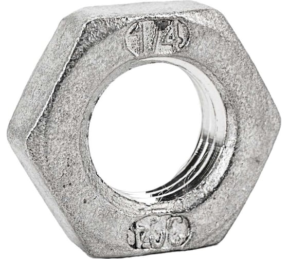 Контргайка NEWKEY 6-гранная нержавеющая, AISI304 DN15 (1/2), PN16, набор 4 шт NAB4-NK-HNF15/4