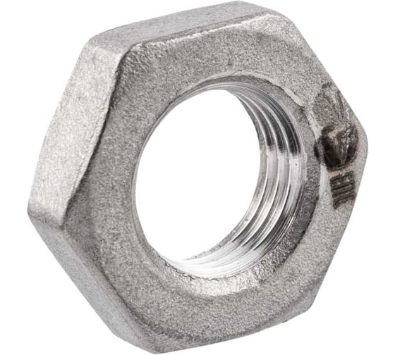 Контргайка NEWKEY 6-гранная нержавеющая, AISI316 DN 8 (1/4), (CF8M), PN16 набор 2 шт NAB2-NK-HNF8/6
