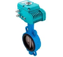 Затвор дисковый NEWKEY межфланцевый чугунный, DN80 (3), с электроприводом AC 220V (С-05) NK-DZi80*NK-PEAH50