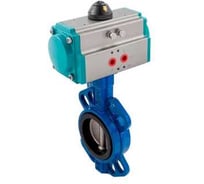 Затвор дисковый NEWKEY межфланцевый чугунный, DN80 (3), с односторонним пневмоприводом AT83S NK-DZi80*AT83S