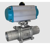 Кран шаровой приварной NEWKEY AISI304 DN100 (4), с двухсторонним пневмоприводом AT105D NK-BEp100/4*AT105D