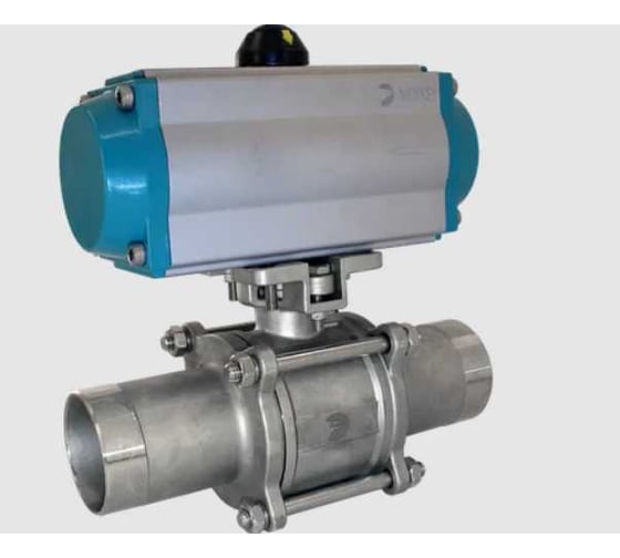 Кран шаровой приварной NEWKEY AISI304 DN65 (2_1/2), с двухсторонним пневмоприводом AT83D NK-BEp65/4*AT83D 1