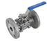 Кран шаровой фланцевый NEWKEY (3PC), AISI316TI DN32, PN40 с односторонним пневмоприводом АТ63S NK-BFp32/6ti*AT63S 3