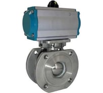 Кран шаровой межфланцевый NEWKEY AISI304 DN 100 (4), с двухсторонним пневмоприводом AT125D NK-BIFp100/4*AT125D