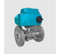 Кран шаровой фланцевый NEWKEY (3PC) , DN 100 (4), AISI304, PN16, с электроприводом AC 220V (С-20) NK-BFp100/4*PEAH100