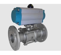 Кран шаровой фланцевый NEWKEY (3PC) , DN 125 (5), AISI304, PN16, с двухсторонним пневмоприводом AT140D NK-BFp125/4*AT140D