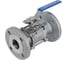 Кран шаровой фланцевый NEWKEY (3PC), AISI316TI DN50 (2), PN40, с двухсторонним пневмоприводом AT125D NK-BFp50/6ti*PPD125 3