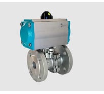 Кран шаровой фланцевый NEWKEY (2PC), AISI304 DN50 (2), с двухсторонним пневмоприводом AT83D NK-BFtp50/4*AT83D