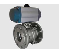 Кран шаровой фланцевый NEWKEY (2PC), AISI304 DN32 (1_1/4), с двухсторонним пневмоприводом AT63D NK-BFtp32/4*AT63D