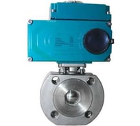 Кран шаровой межфланцевый NEWKEY AISI304 DN32 (1_1/4), с электроприводом AC 220V (С-05) NK-BIFp32/4*PEAH50