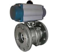 Кран шаровой межфланцевый NEWKEY AISI304 DN65 (2_1/2), с односторонним пневмоприводом AT92S NK-BIFp65/4*AT92S