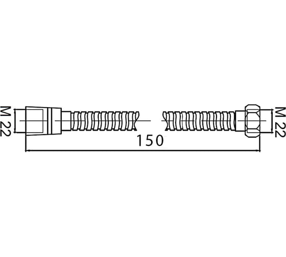 Шланг для душа LEDEME 1.5 м рус-рус. L40-2 119373