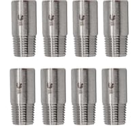 Ниппель приварной NEWKEY нержавеющий, AISI304 DN 8 (1/4), (CF8), PN16, набор 8 шт NAB8-NK-NE8/4