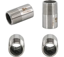 Ниппель приварной NEWKEY нержавеющий, AISI304 DN15 (1/2), (CF8), PN16 набор 4 шт NAB4-NK-NE15/4