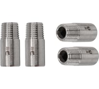 Ниппель приварной NEWKEY нержавеющий, AISI316 DN 6 (1/8), (CF8M), PN16, набор 4 шт NAB4-NK-NE6/6