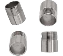 Ниппель приварной NEWKEY нержавеющий, AISI304 DN25 (1), (CF8), PN16 набор 4 шт NAB4-NK-NE25/4