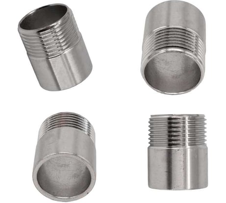 Ниппель приварной NEWKEY нержавеющий, AISI304 DN25 (1), (CF8), PN16 набор 4 шт NAB4-NK-NE25/4