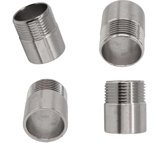 Ниппель приварной NEWKEY нержавеющий, AISI304 DN25 (1), (CF8), PN16 набор 4 шт NAB4-NK-NE25/4 1