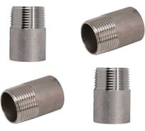 Ниппель приварной NEWKEY нержавеющий, AISI304 DN20 (3/4), (CF8), PN16 набор 4 шт NAB4-NK-NE20/4