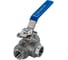 Кран шаровый трёхходовой NEWKEY L-тип, AISI316 DN20 (3/4), с электроприводом AC 24V (C-03) NK-BTl20/6*PEAL30 3