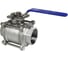 Кран шаровой муфтовый NEWKEY (2PC), AISI304 DN80 (3), с двухсторонним пневмоприводом AT92D NK-BMp80/4*AT92D 3