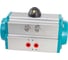 Кран шаровый трёхходовой NEWKEY T-тип, AISI304 DN50 (2), с двухсторонним пневмоприводом AT83D NK-BTt50/4*AT83D 2