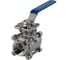 Кран шаровой муфтовый NEWKEY (3PC), AISI304 DN40 (1_1/2), с двухсторонним пневмоприводом AT83D NK-BMTp40/4*AT83D 3