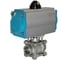Кран шаровой муфтовый NEWKEY (3PC), AISI304 DN25 (1), с двухсторонним пневмоприводом AT52D NK-BMTp25/4*AT52D 1