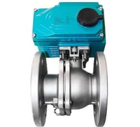 Кран шаровый NEWKEY фланц. нержав.(2PC),AISI304 DN200(8),(CF8),PN16,с электроприводом AC380V(C-60)серия YY NK-BFtp(2PC)200/4*EAYY600