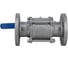 Кран шаровый фланцевый NEWKEY (3PC), DN100 (4), AISI316TI, PN40, с двухсторонним пневмоприводом AT125D NK-BFp100/6ti*AT125D 3
