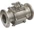 Кран шаровый фланцевый NEWKEY (3PC), DN 125 (5), AISI304, PN16, односторонним пневмоприводом AT140S NK-BFp125/4*AT140S 3