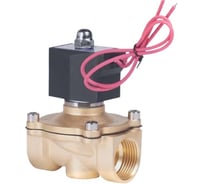 Клапан электромагнитный NEWKEY латунный, прямого действия, нормально закрытый, DN40 (1_1/2), PN10, 12DC 2W-400-40-12DC