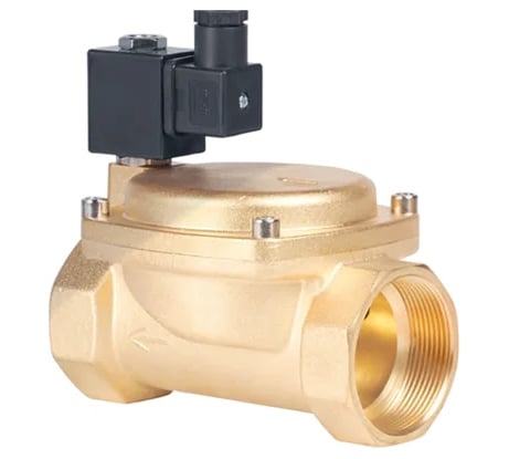 Клапан электромагнитный NEWKEY латунный, обратного действия, нормально закрытый, DN25 (1), PN16, 220AC 0927400-220AC