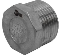 Заглушка Н/Р наружная резьба 6-ти гранная нержавеющая NEWKEY AISI304 DN25 (1), (CF8), PN16, набор 2 шт NAB2-NK-DT25/4