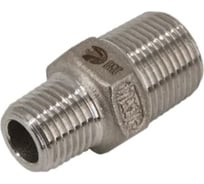 Ниппель резьбовой переходной нержавеющий NEWKEY AISI304 DN10 х DN6 (3/8 х 1/8), (CF8), PN16, набор 4 шт NAB4-NK-NMH10х6/4