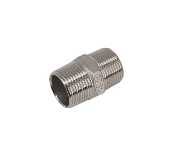 Ниппель резьбовой нержавеющий NEWKEY AISI316 DN25 (1), (CF8M), PN16, набор 2 шт NAB2-NK-NM25/6 1