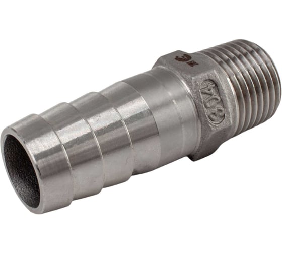 Штуцер елочка нержавеющий NEWKEY AISI304 DN15 x 20mm (1/2 x 20mm), (CF8), PN16, набор 4 шт NAB4-NK-FHN15x20/4